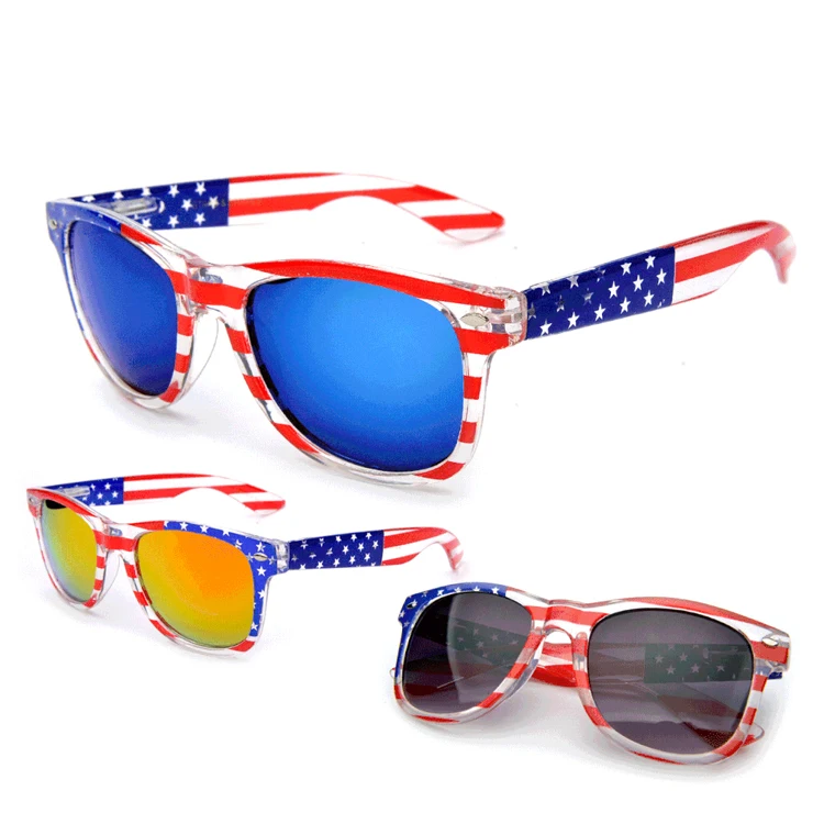 American flag  2021 USA fashion polarized  promotional sunglasses