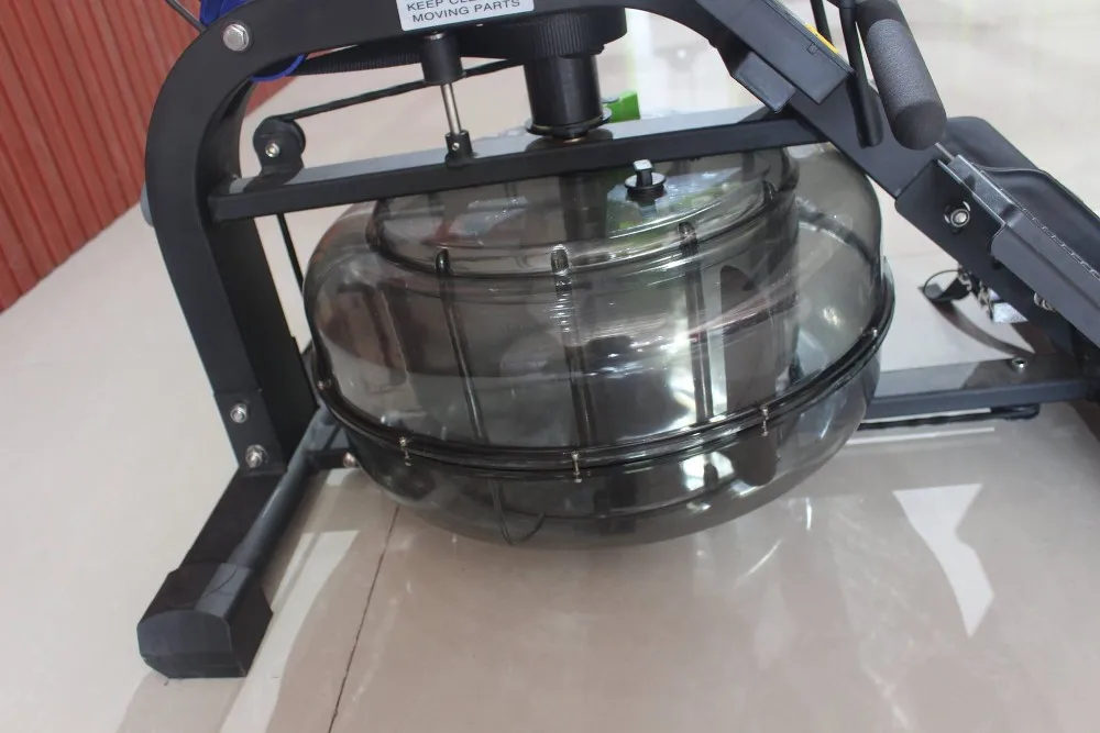 Commercial gym fitness aerobic equipment series Foldable Water Resistance Rowing Machine Steel Frame