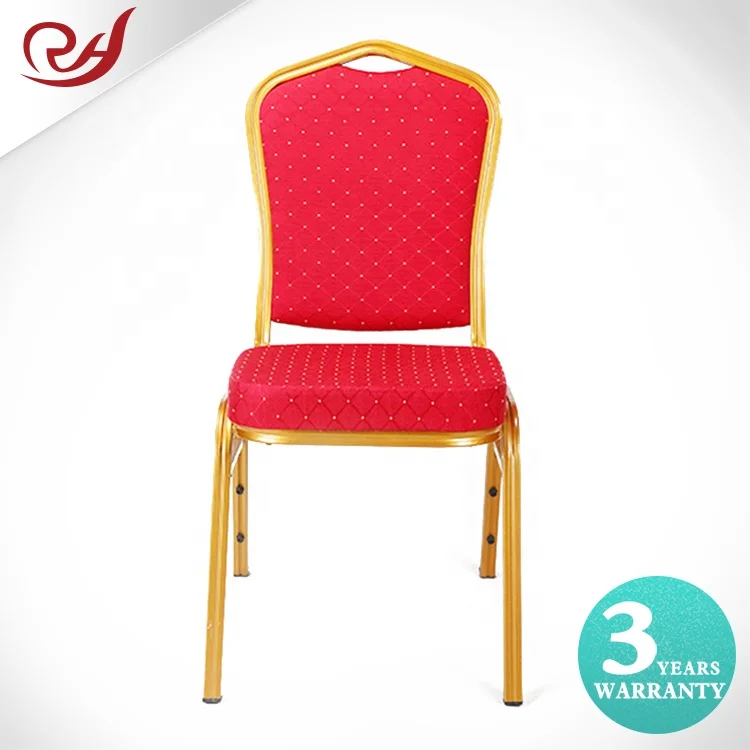 Cheap used hotel commercial stackable metal steel padded black banquet stacking chairs