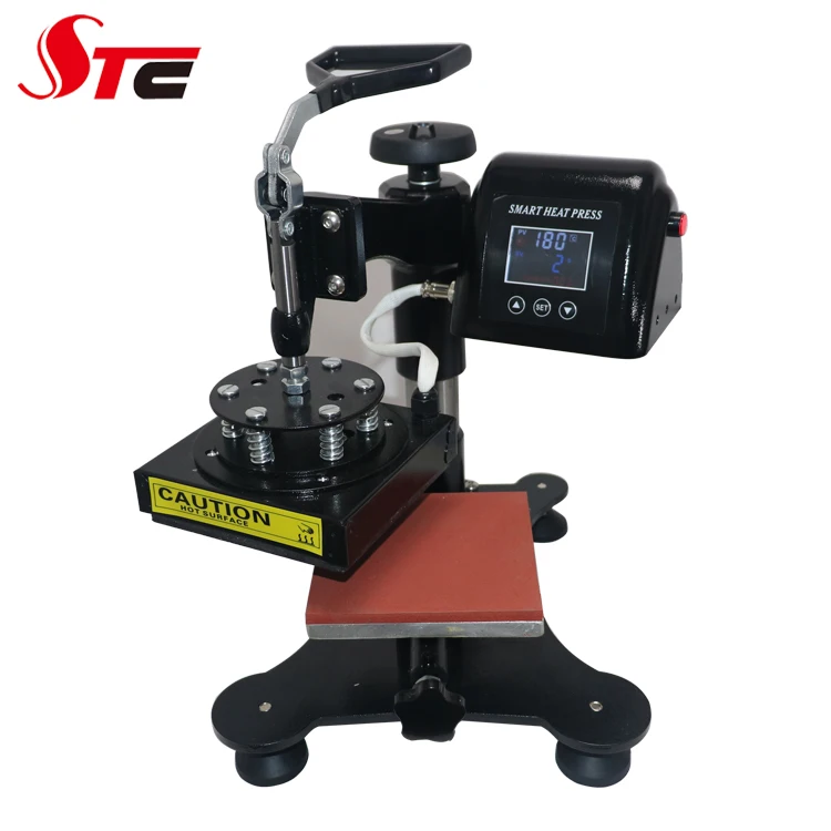 Label sticker logo  heat rosin press machine 15*15cm mini t shirt  logo heat press  transfer machine