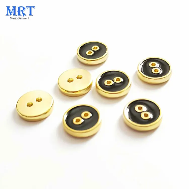 Оптовая продажа горячая Распродажа 18L металлическая Золотая эмаль кнопка