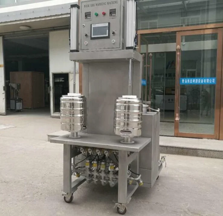 
Single or 2 head keg washer 