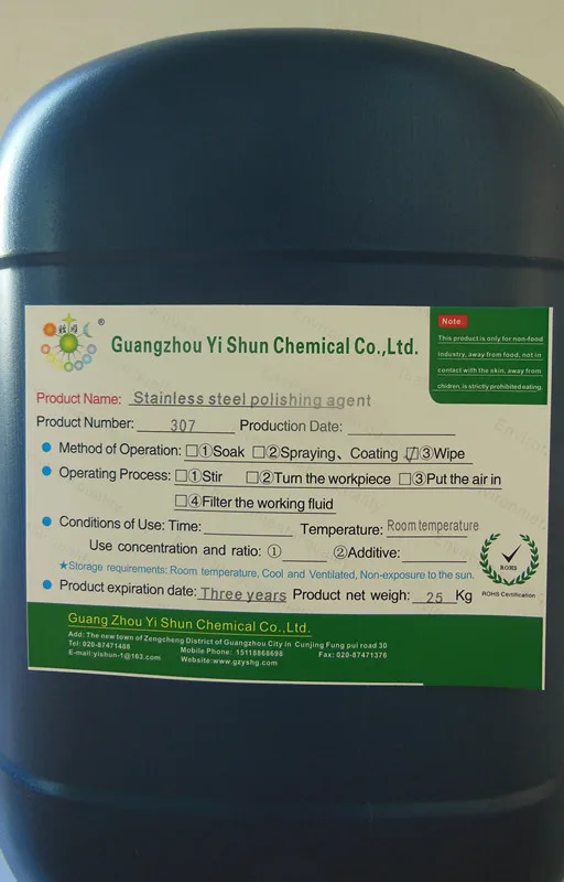 Полировочное средство из нержавеющей стали, чистящая паста из нержавеющей стали, очиститель из нержавеющей стали