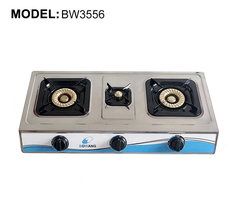 Hot Sale Table 3 Beehive Burner Stainless Steel Gas Cooker(BW3551)