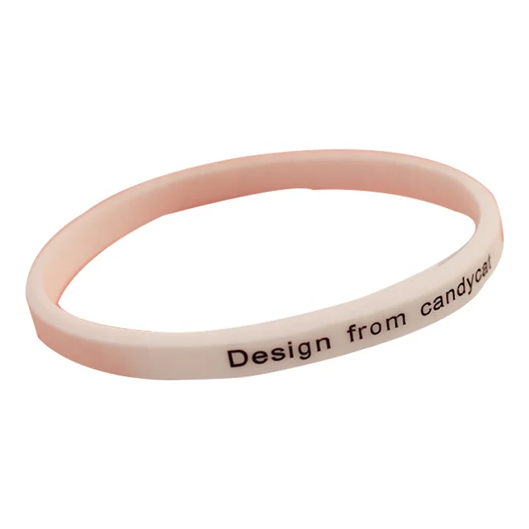 Euro-American silicone  thin rubber gym  couple bracelets wrist band