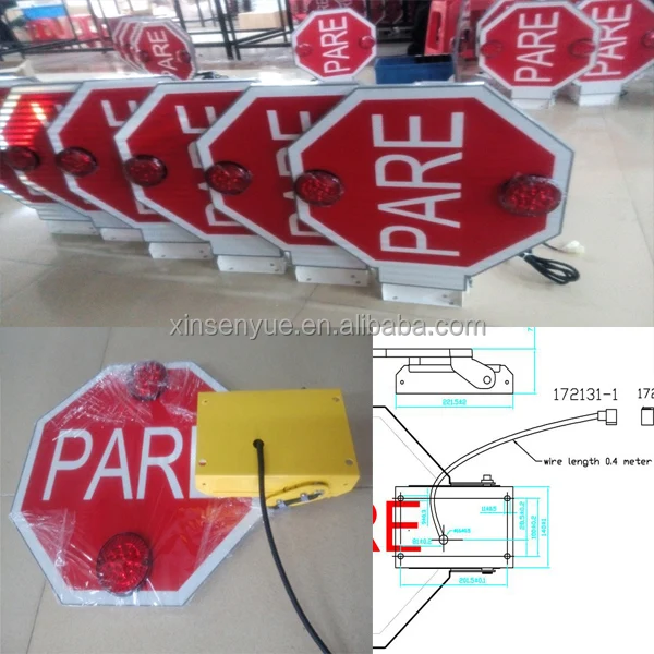 Стоп-сигнал с подсветкой для школьного автобуса