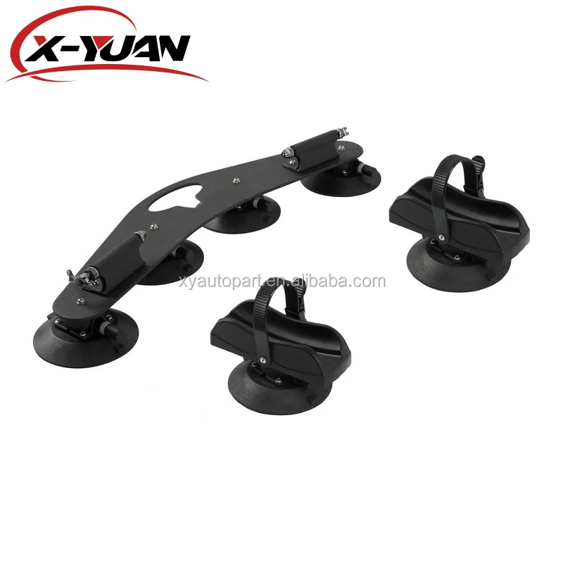Outdoor camping car roof suction bike rack bike car rack aluminum suction bike carrier 2pcs