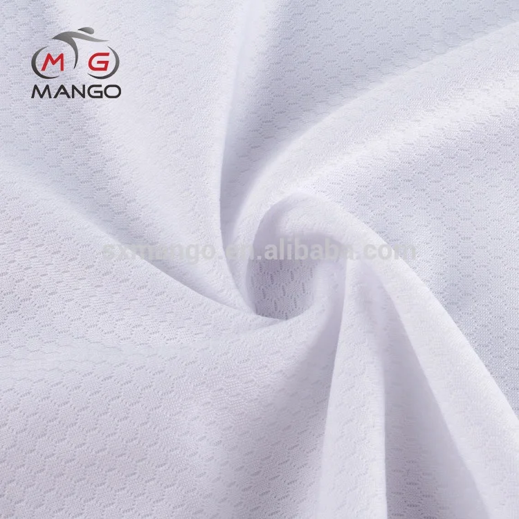 mesh clothing cycling 100% polyester interlock honeycomb polyester fabric