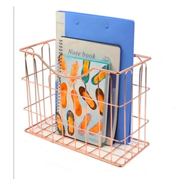 550-97E 2019 новейший розовый Золотой металлический органайзер для офисного стола для хранения файлов магазинов