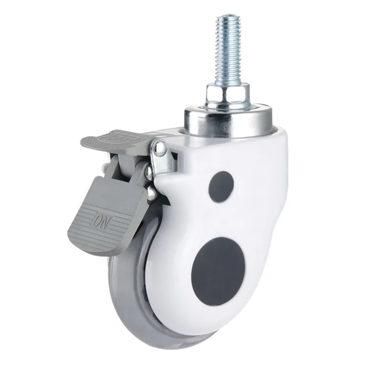 Industrial medical easy installation hospital bed caster patient bed tpr silent swivel caster wheel