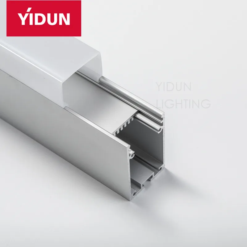 Современный 1/2/3 метр алюминиевый профиль светодиодный светильник с анодированной поверхностью квадратный круглый узор полосы для Автостоянки