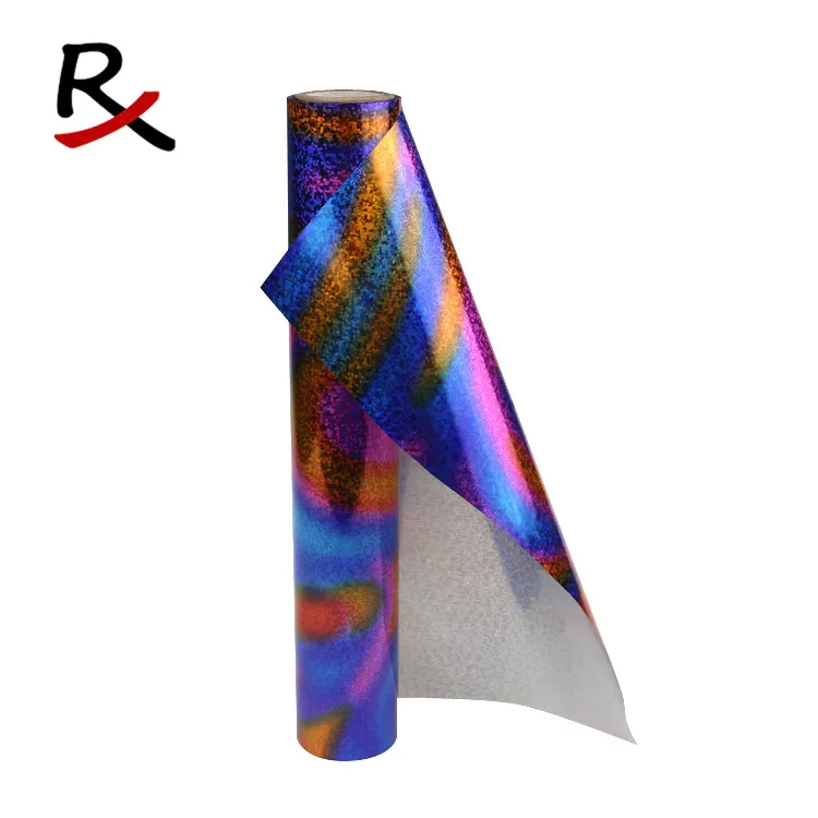 multi-color hot stamping foil holographic 16mic 75cm*120m roll - for textile & leather & fabric heat transfer