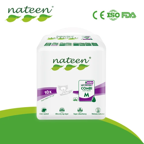 Дышащий комфортный органический подгузник для взрослых с высокой впитывающей способностью