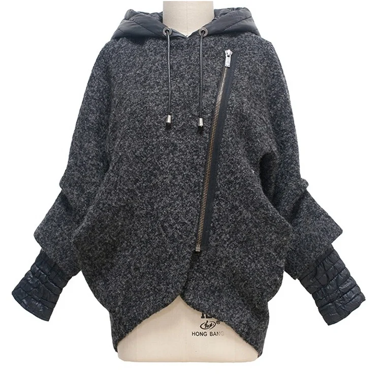 
Unique design no filling korea style woolen sheepskin coat women winter 