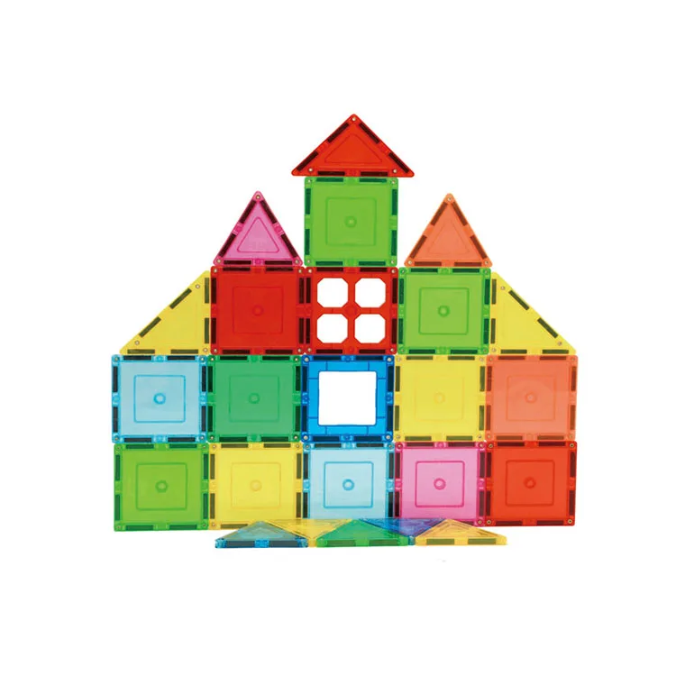 
32pcs set DIY Construction block toys kids intelligent magnetic building set tiles for brain develop  (60791557064)