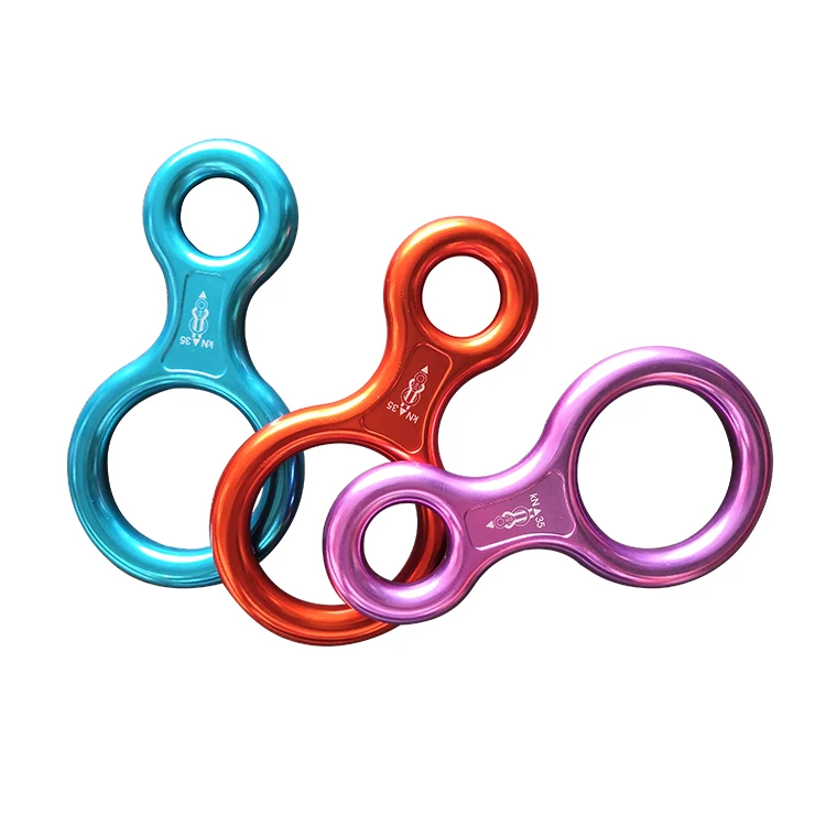 35kN climbing mountaineering rescue figure 8 descender with rappelling gear belay device