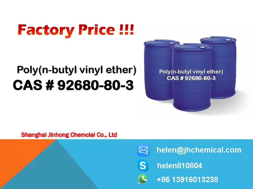 Manufacturer Poly(n-butyl vinyl ether) with high quality with best price