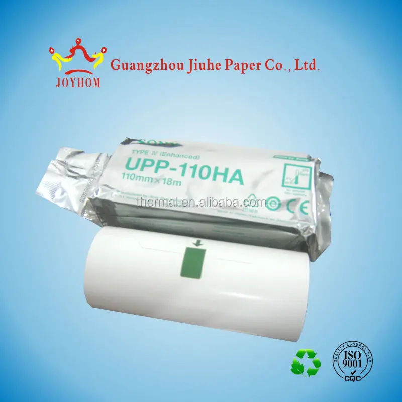 
Genuine upp 110hg thermal paper roll,110mm*18m thermal paper rolls for ultrasound machines,medical consumables 