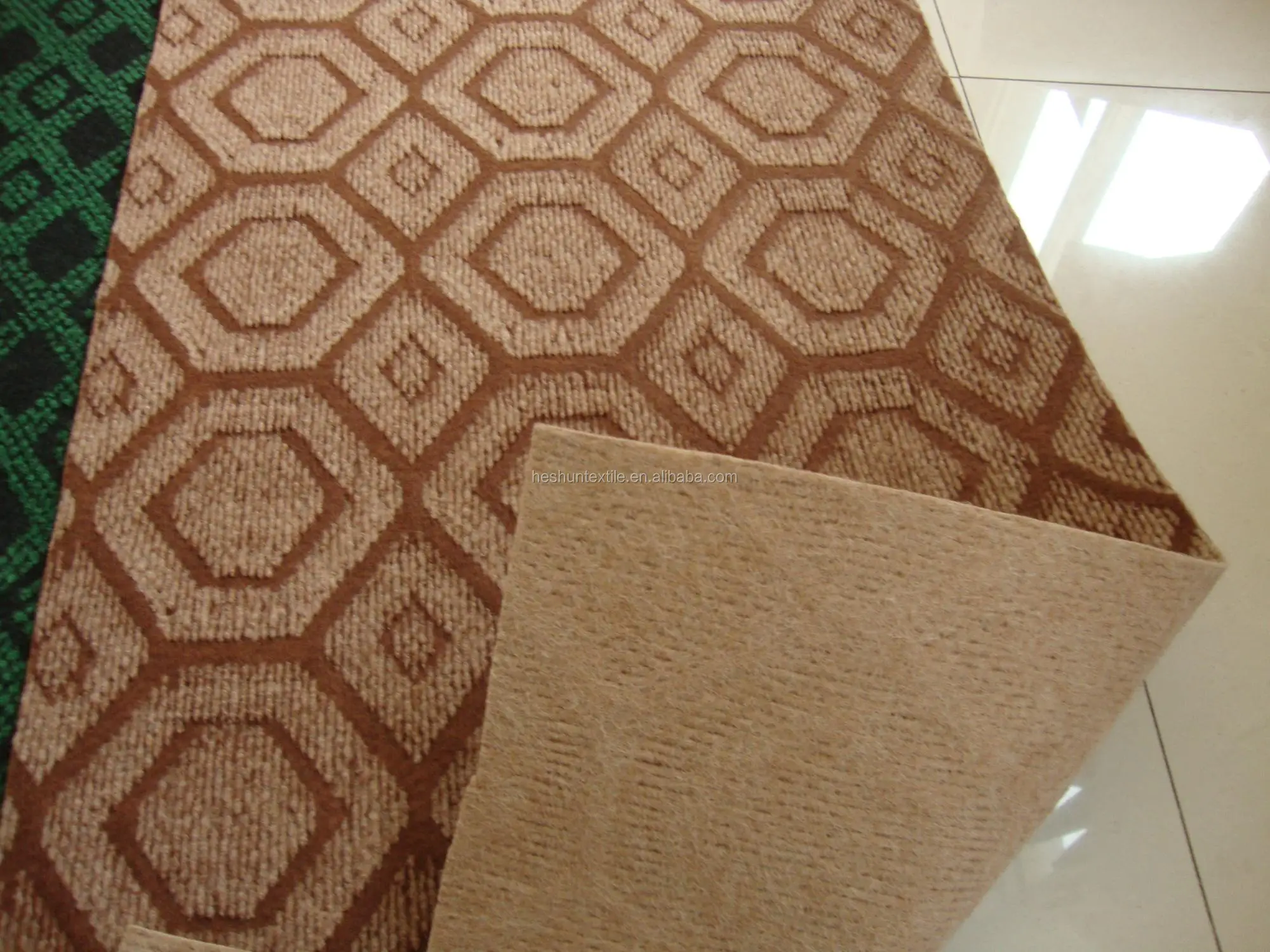 double color polyester hotel room restaurant jacquard carpet