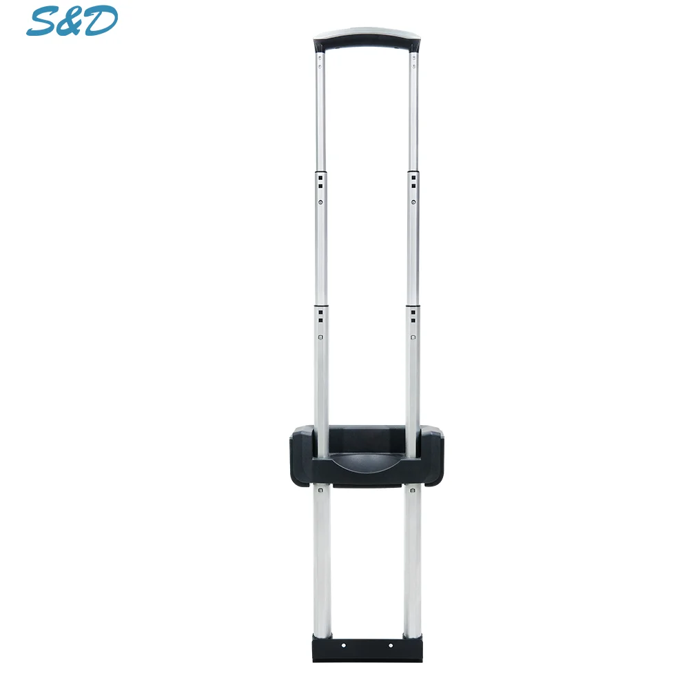 Guangdong Comfort Luggage Parts Foldable Telescopic Suitcase Trolley Handles Adjustable Plastic Flat Luggage Pull Handles