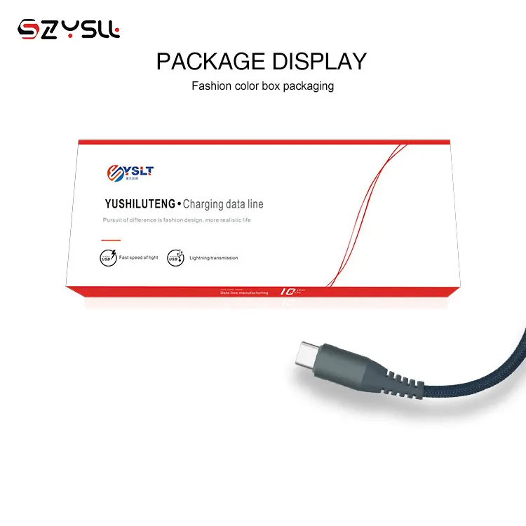 
2020 New OEM/ODM 5A PD fast charging Fish Tape braided 1m/2m/3m USB 3.1 Type C Cable 