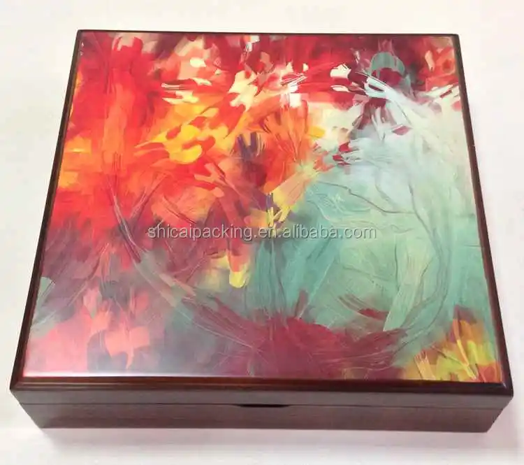 Handmade Matt Lacquered Gift Packaging Wooden Date Chocolate Box
