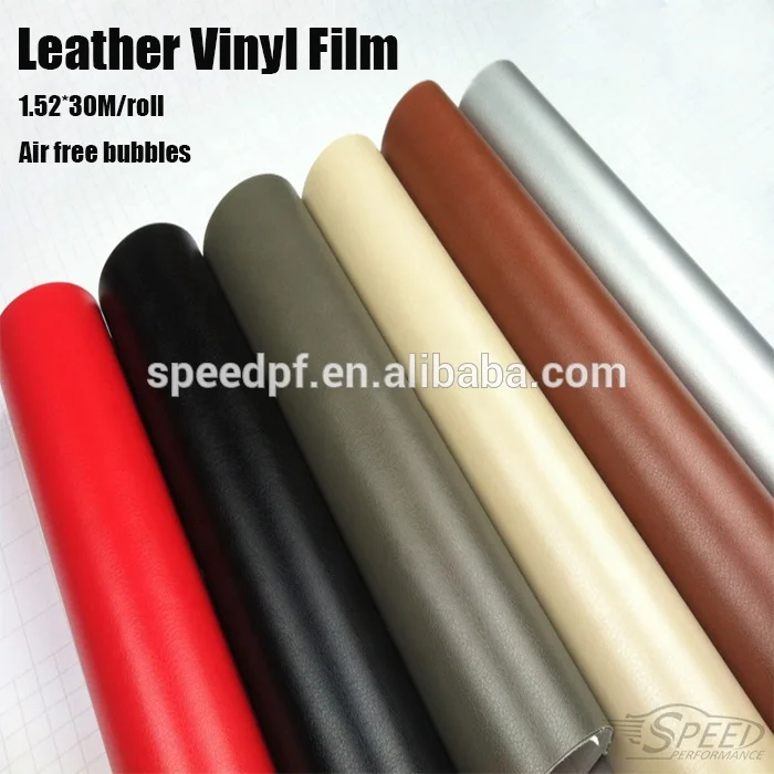 wholesale self-adhesive automotive interior leather car wrap vinyl