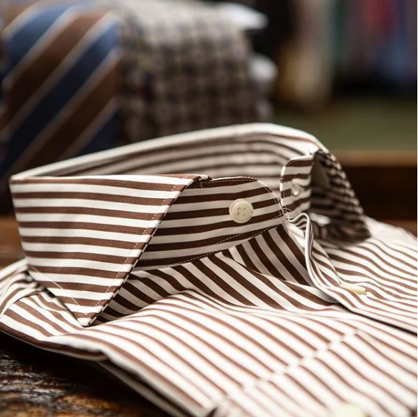 Factory  premium shirts for men  of semi cut away collar