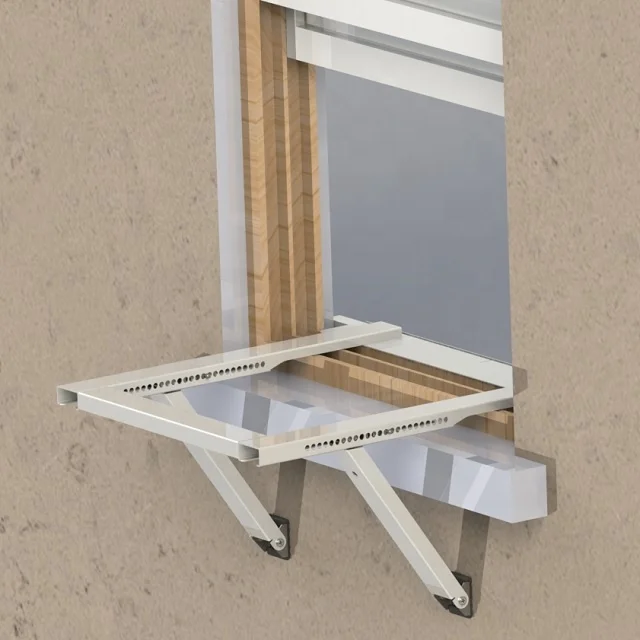 PC02 low power consumption high strength material wall mount stainless steel air conditioner bracket