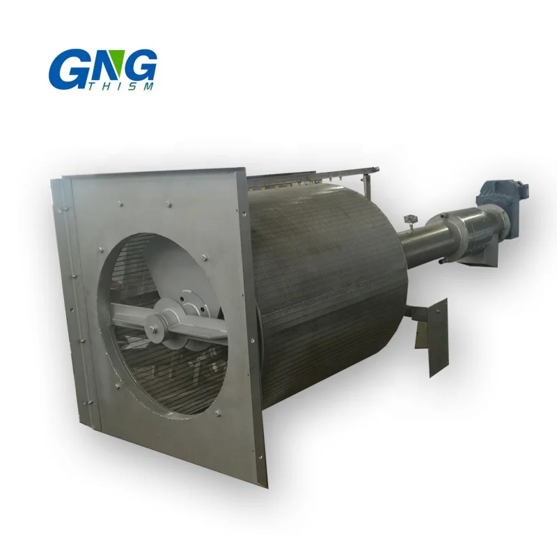 Automatic rotating drum screen filter