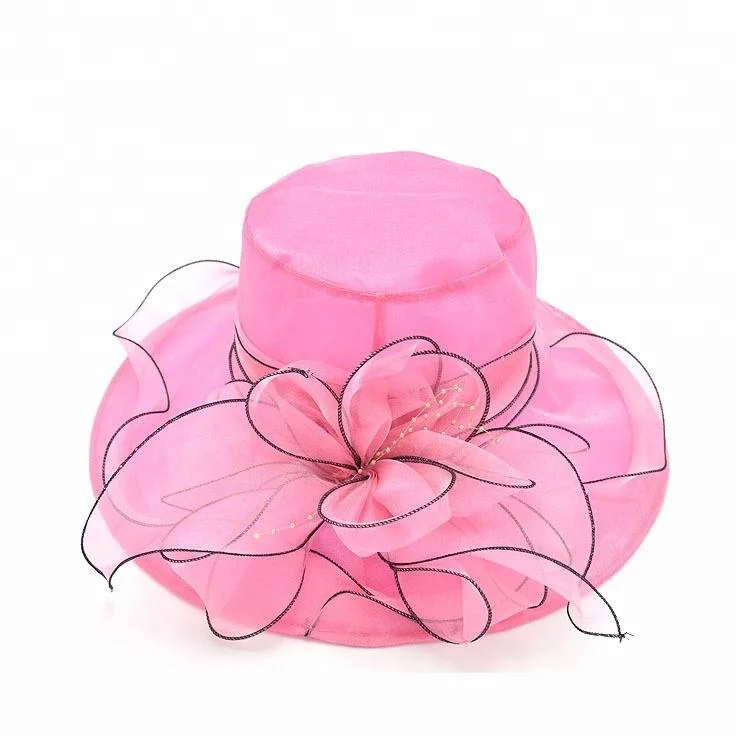 Hot Women Organza Church Fascinator Party Hat