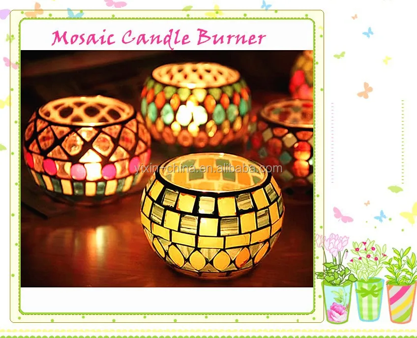 Luxury Table Ornament Handmade Luxury Glass Candle Jars Glass Tea Light Votive Holder