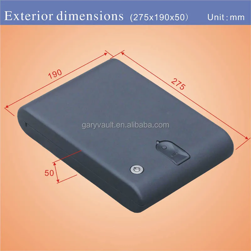 Wholesale- MS100 Micro Gary Vault Biometrics Fingerprint portable gun gun safe