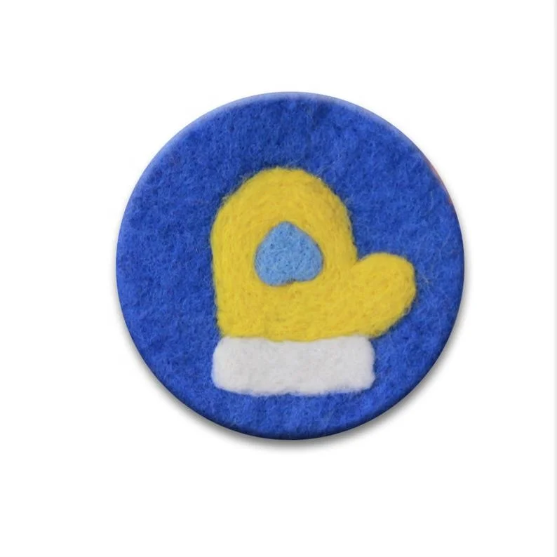 DIY Coasters Cup Mat 3-in-1 Pack Wool Felting Kit Merino Handmade Handicraft Supplies Materials Set