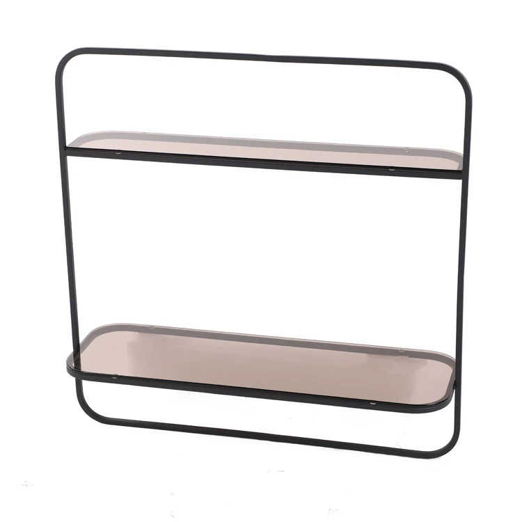 
Home decoration & storage shelf metal frame wall shelf 