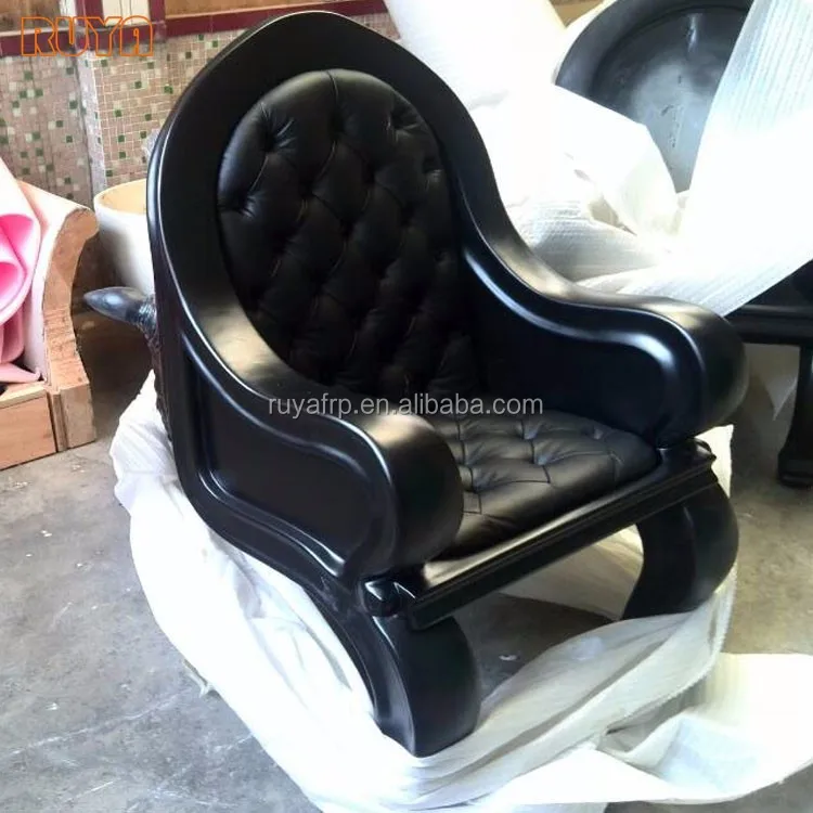 Fiber reinforced leather rhino chair designer furniture for studio show office decor seat customized for any color