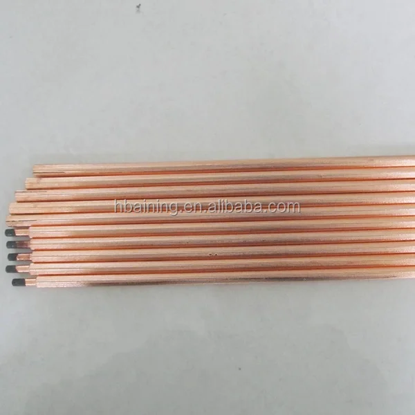 Copper Coated Gouging Carbon Electrode Pointed DC Dia4-13mm Crbon Rod