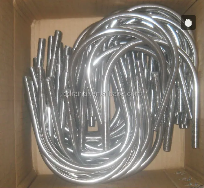 A2 A4 AISI 304 AISI 316 stainless steel u bolt pipe clamp