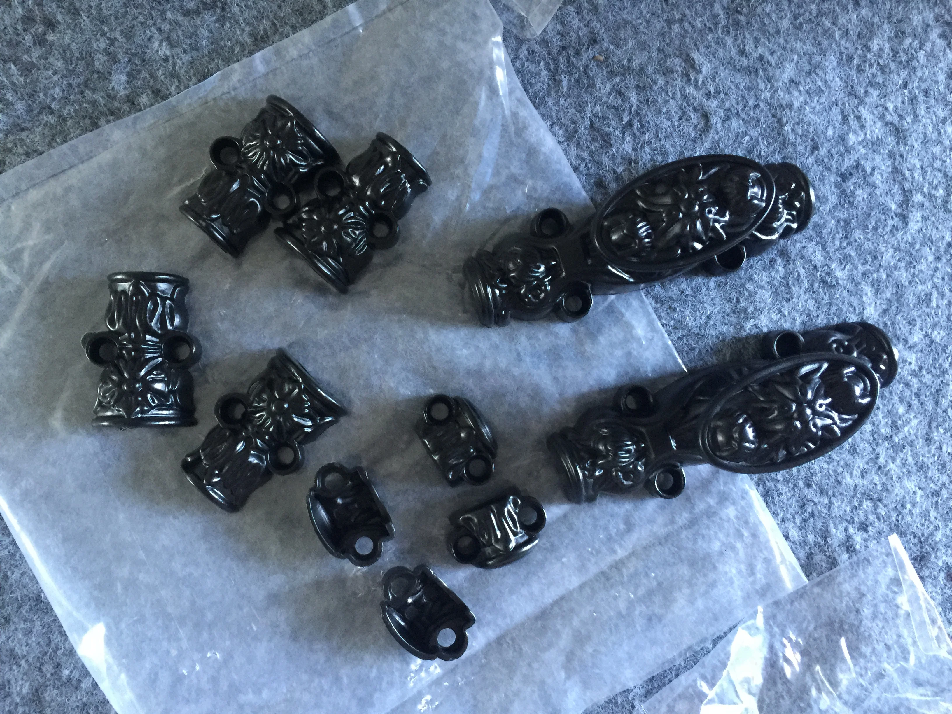 Big Size 7pcs Cabinet Cremone Bolt Lock Bronze Color Hardware Handle