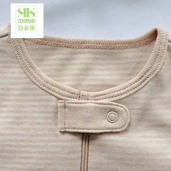 
infant toddlers apparel nature color knitted footed pajamas long sleeves baby romper jumpsuit 