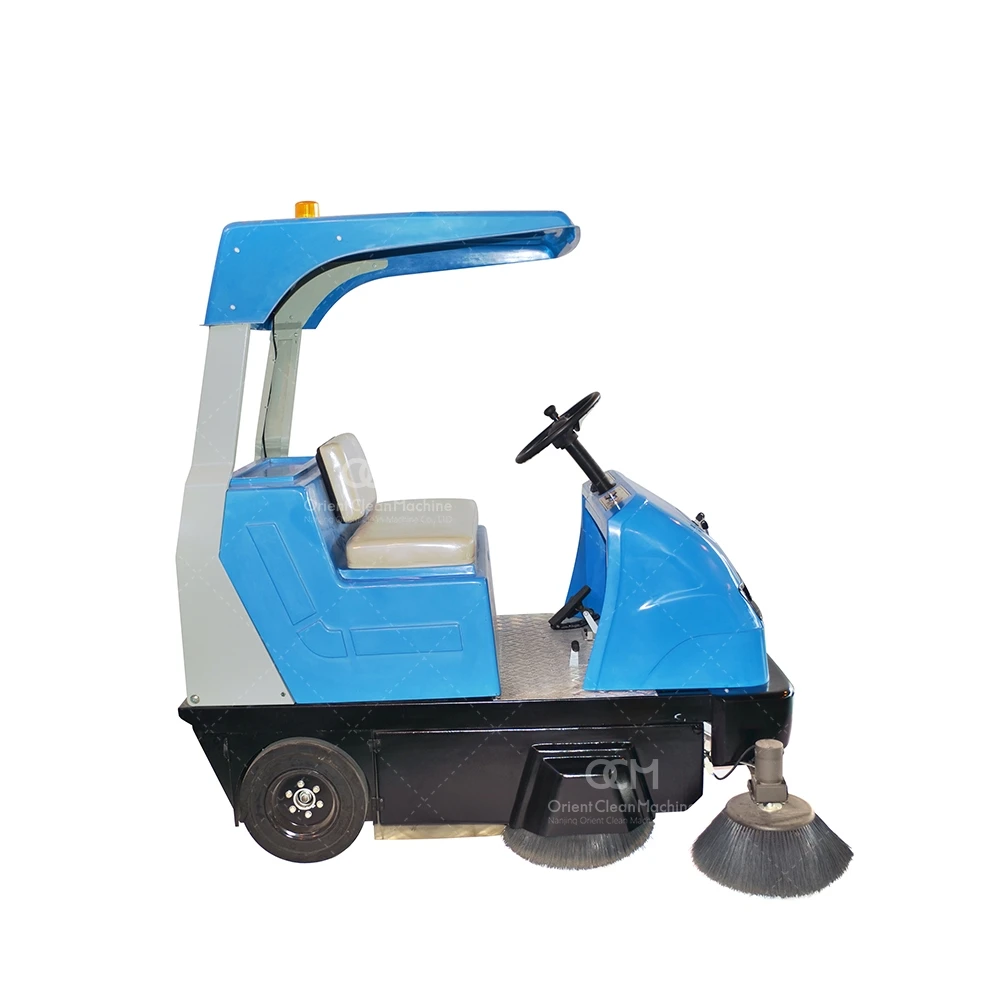 E8006 mini road sweeper Battery Operated Street Sweeper  Yard sweeper