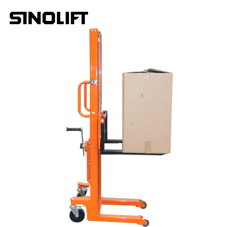SINOLIFT  LS350 hand winch stacker with adjustable width forks