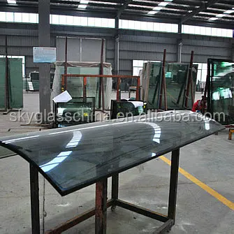 
3+8+3mm Curve Shape and Float Glass Type insulated glass door refrigerator freezer 