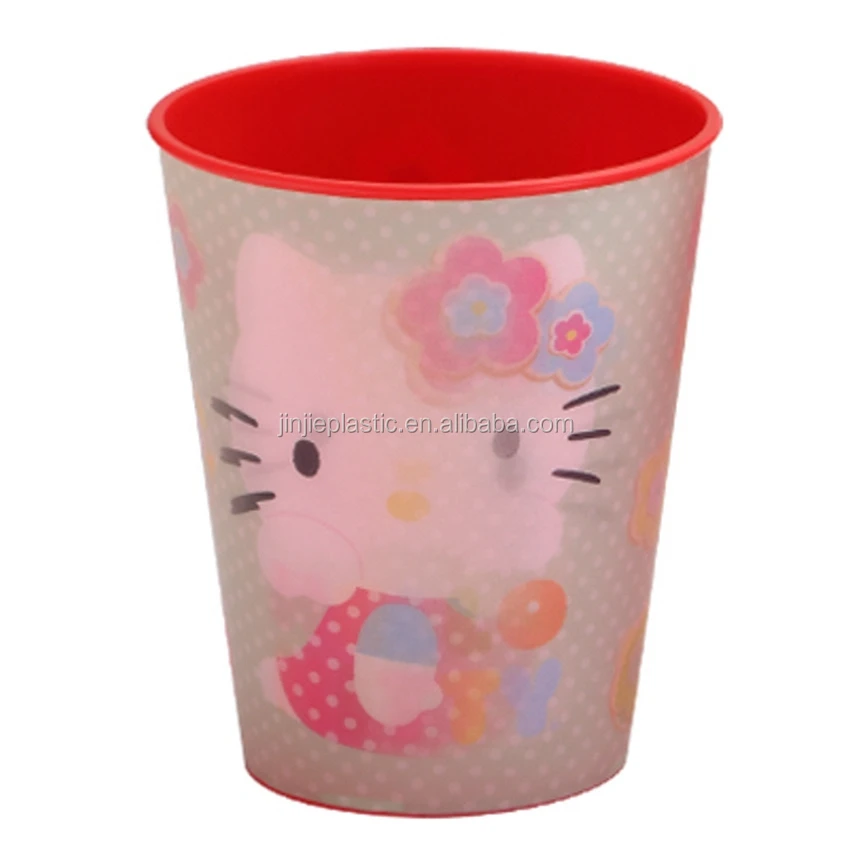 Лидер продаж, полноцветная мультяшная 3D линзовидная пластиковая чашка для детей