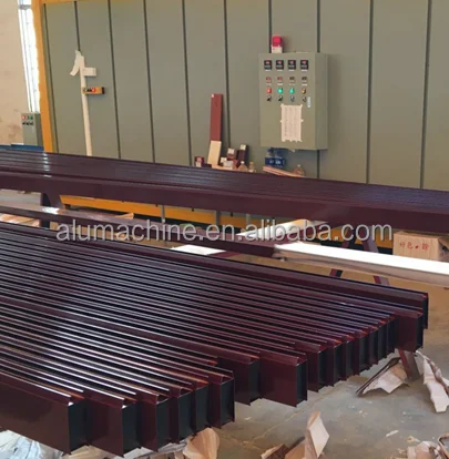vacuum wood grain effect heat transfer printing machine for aluminium profiles