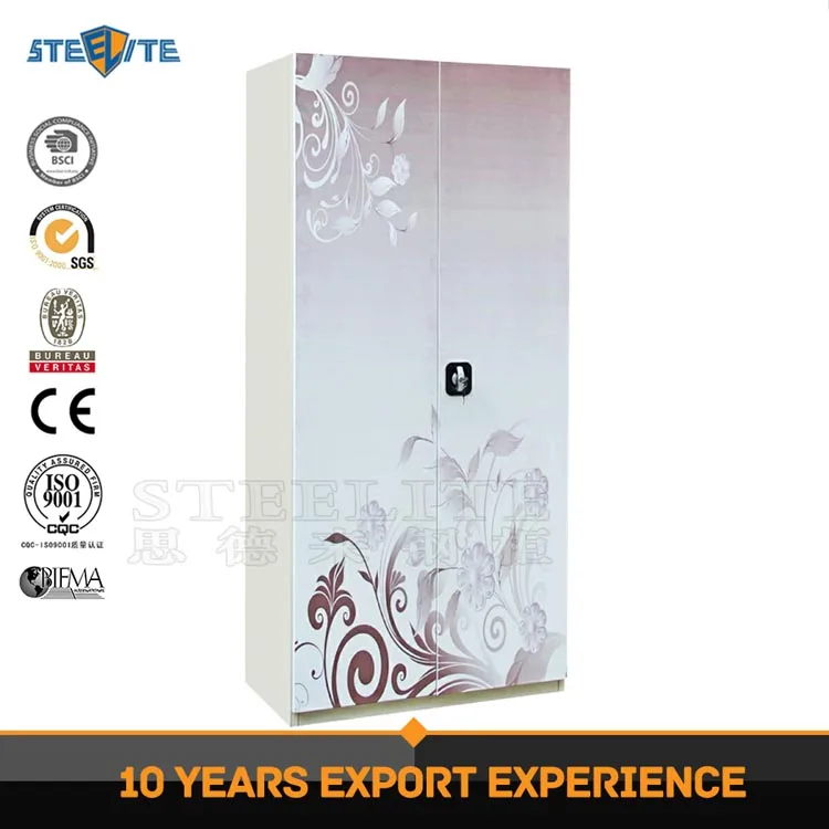 
Modern design bedroom product stainless steel clothes swing closet doors wardrobe cabinet/cupboard/locker furniture 