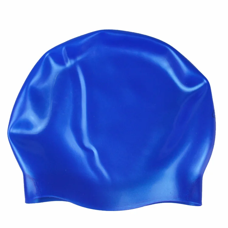 No MOQ Printing Design Funny Adult Shiny Custom Silicone Swim Cap None Wrinkle swimming caps