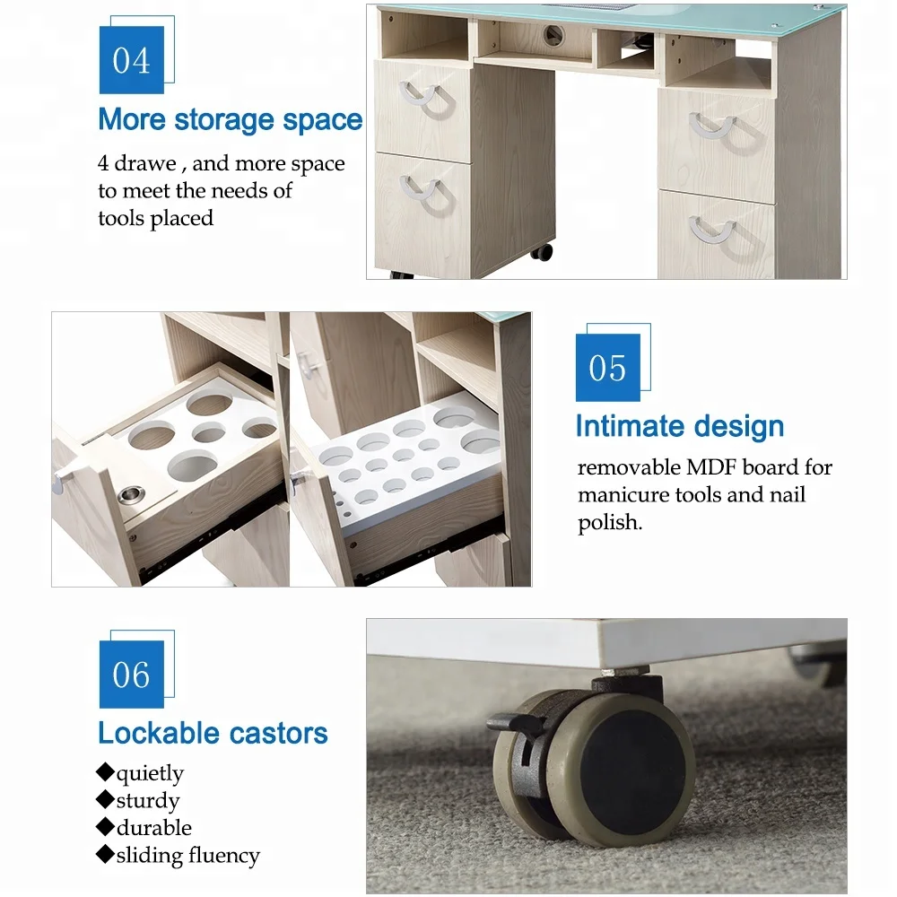 nail table manicure table salon furniture