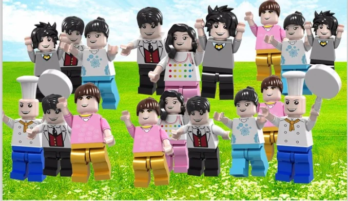 DIY plastic enlighten Building blocks toy city set creative brick and block