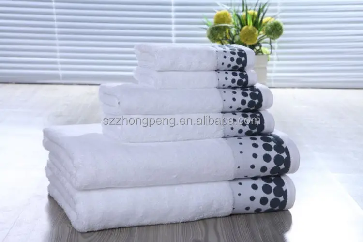 classic bath towel 100% pakistan jacquard cotton towel set